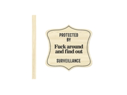 Placa De Segurança Com Vigilância Externa Protegida