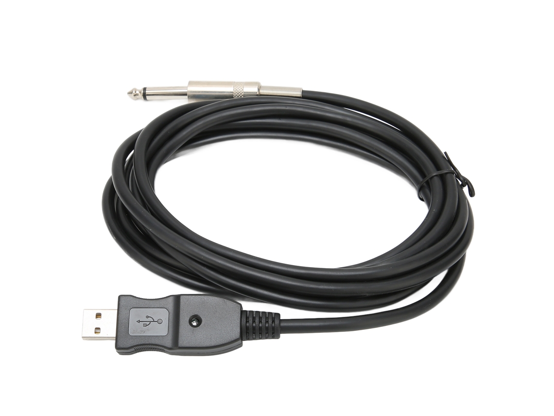 Cabo Usb Guitarra LAXISCREED 3m Interface 6.35mm Mono