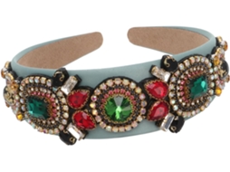 Conjunto De 3 Tiaras Vintage Com Strass, Acessório De Cabelo Elegante Para Ocasiões E Eventos Especiais, Verde.