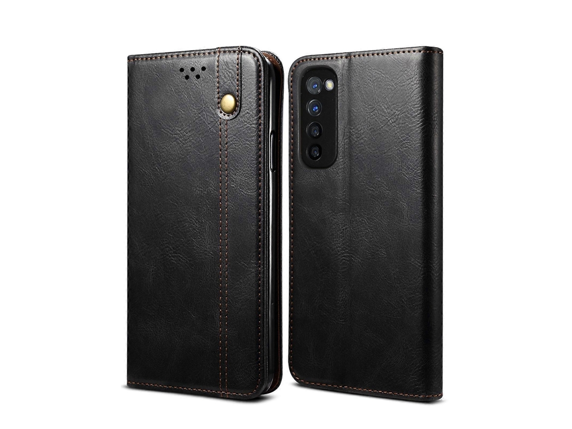 Capa De Couro Com Flip Horizontal E Textura Crazy Horse Com Compartimentos Para Cartões E Carteira Para Samsung Galaxy A72 5g/4g (preta)