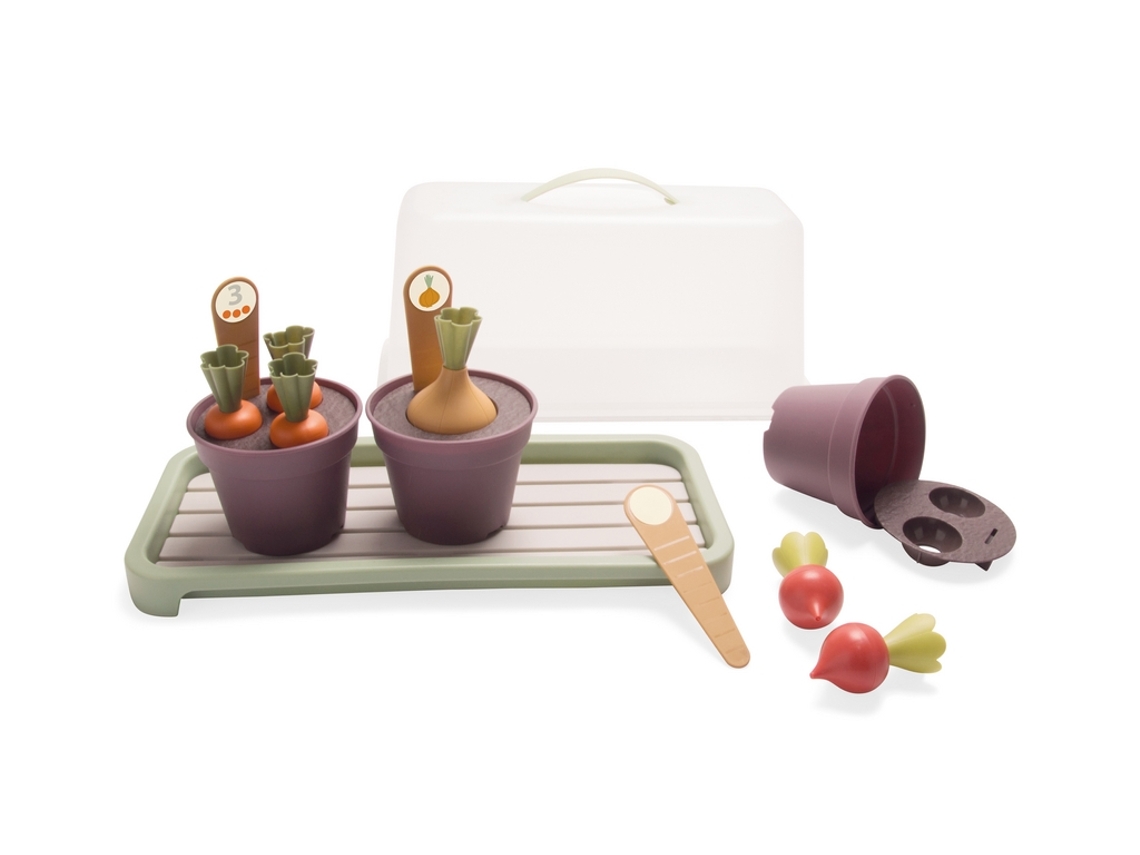 Conjunto De Mini Estufa Dantoy Green Garden, 18 Peças De Plástico