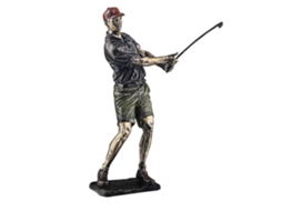 Figura De Golfe Em Resina Estilo Nórdico Minimalista
