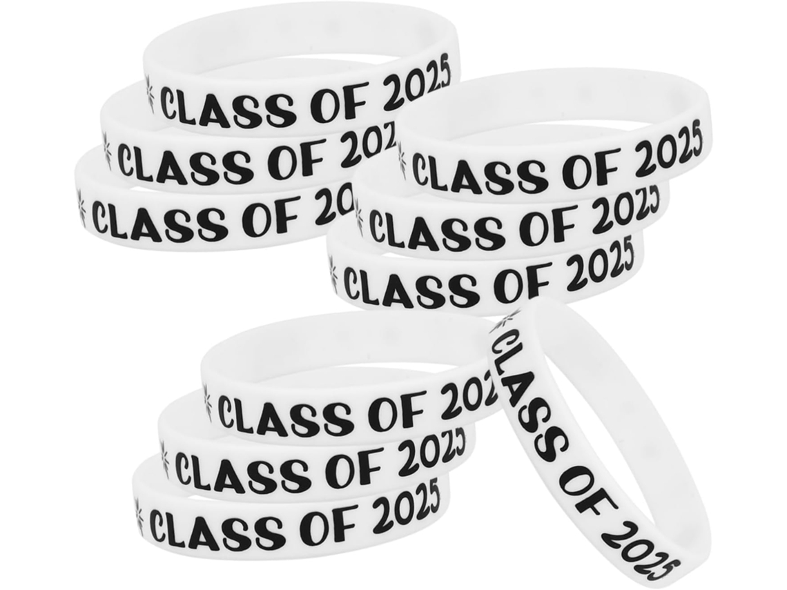 Ganazono Conjunto de 10 Pulseiras Elásticas Formatura para Professores e Formaturas Turma
