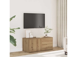 Vidaxl Móvel Tv 80x34x35,5 Cm Derivados De Madeira Carvalho Artisiano