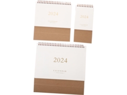 Conjunto De Calendário Mesa 3 Peças Com Design E Impressão Nítida Para