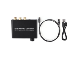 Conversor Analógico Óptico Coaxial Toslink Digital Hd 5.1, Decodificador de Áudio Digital CHABERLU