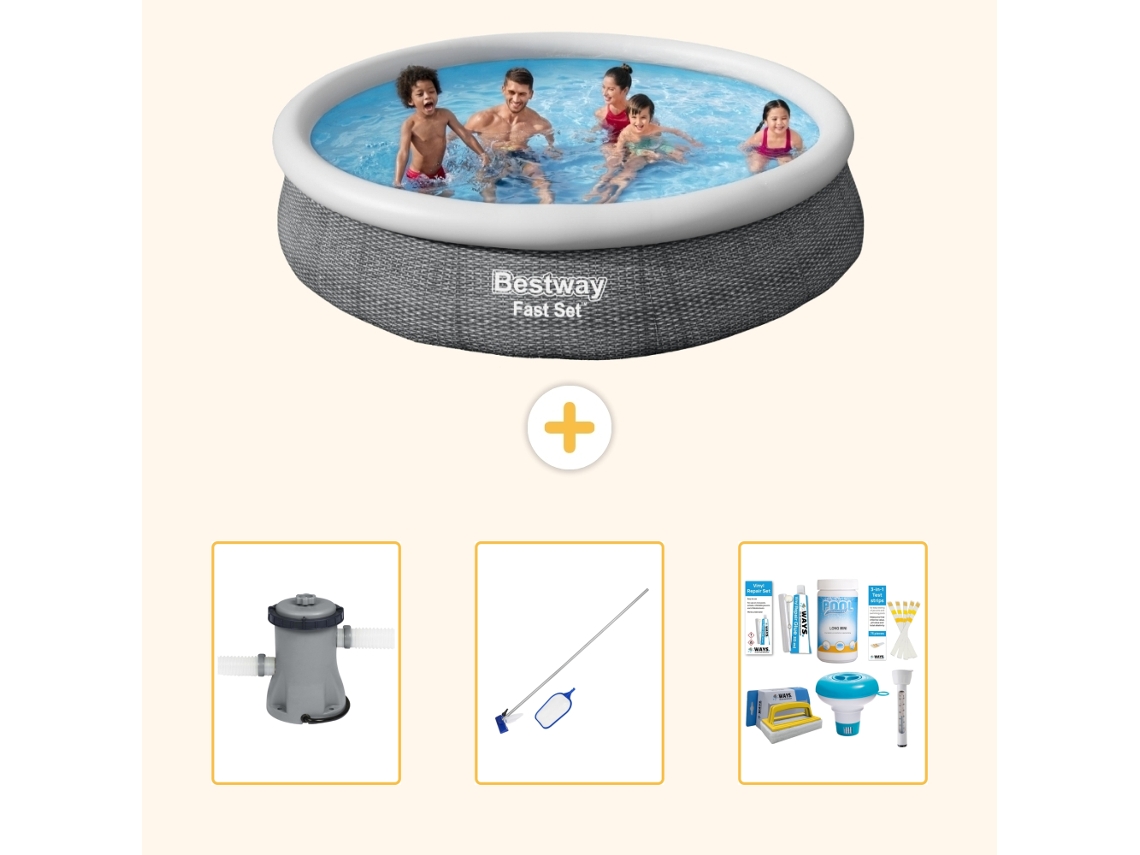 Bestway Piscina Bestway Fast Set Redonda - 366x76 Cm - 4-peças S22667