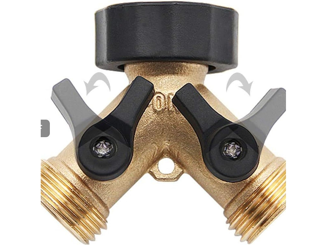 Conector Y De Latão De 2 Vias Para Mangueira