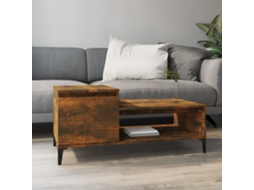 Vidaxl Mesa De Centro 100x50x45 Cm Derivados Madeira Carvalho Fumado