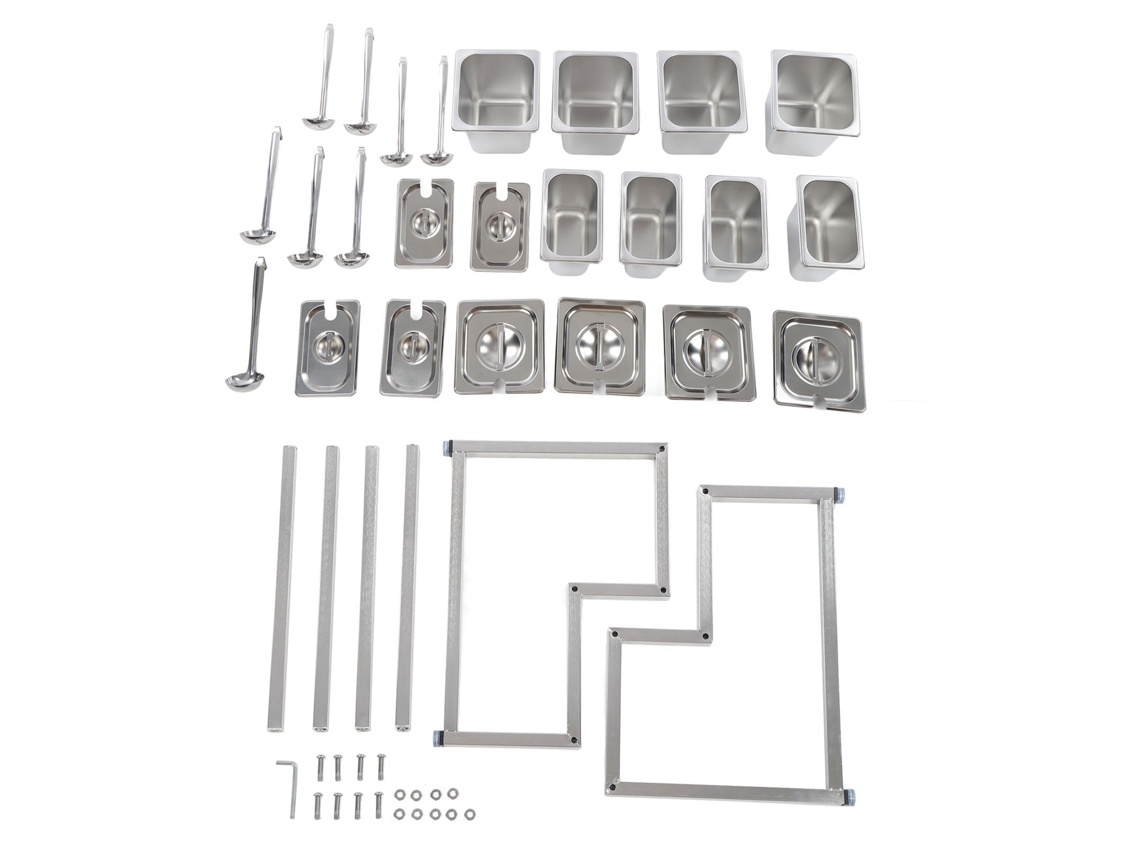 Rack de Condimentos LAXISCREED Aço Inox Duplo