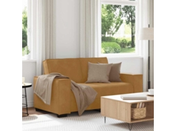 Vidaxl Sofá De 2 Lugares Veludo 160x78x84 Cm Castanho