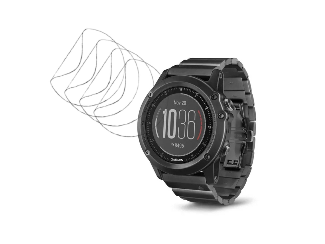 Kit 4 películas Hidrogel auto-reparo para Garmin Fenix 3 Sapphire HR