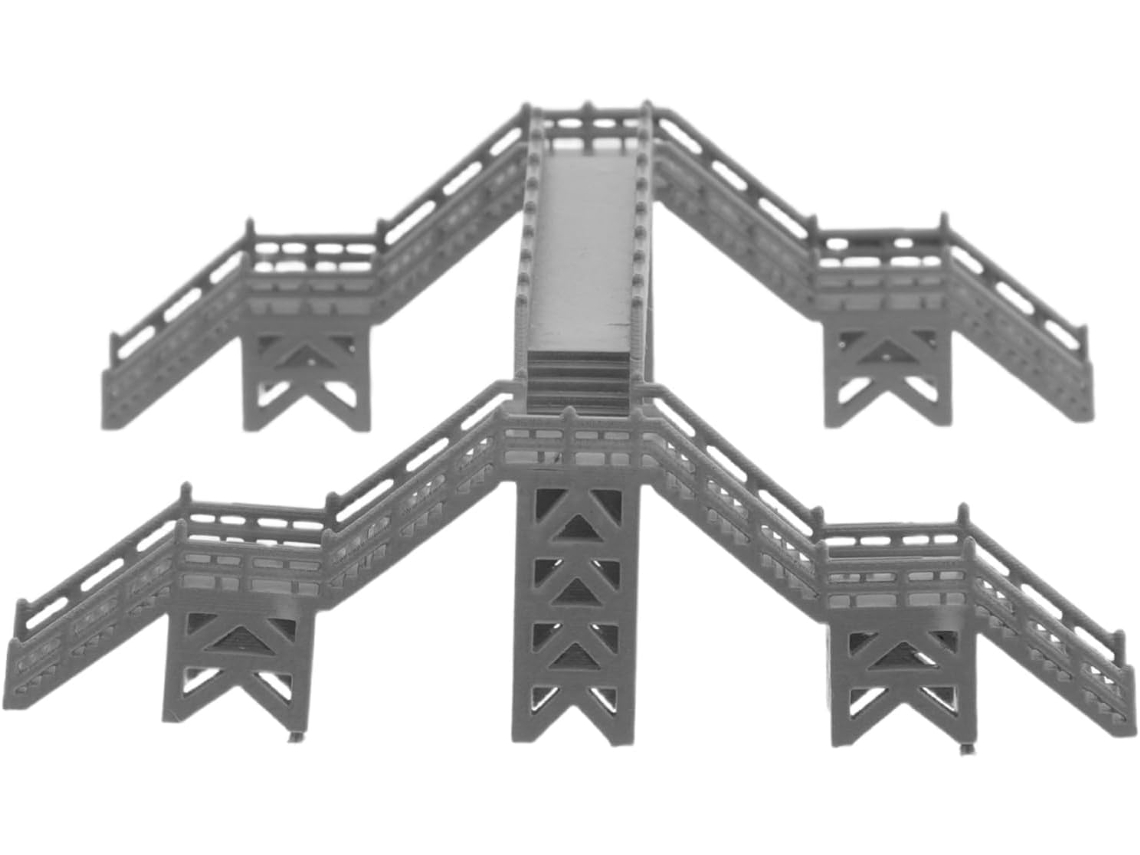 Kit De Construção Faça Você Mesmo Com Acessórios Para Paisagem Ferroviária, Modelo De Trem Cinza.