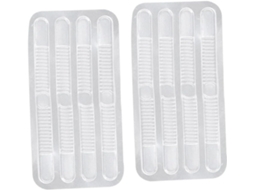 Adesivos Anti Desgaste Para Os Pés, 2 Peças De Silicone Transparente