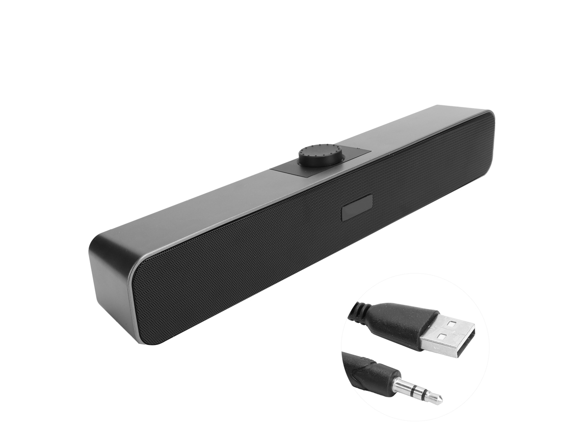Caixa De Som Fio A6 Com Bluetooth E Aux Estéreo