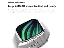 Smartwatch Com Tela Curva Amoled Hd De 2.1 Polegadas Tela Grande J126 E Tela De Relógio Sempre Ligado Preto Yizhood