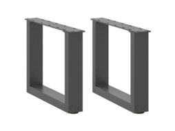 Coffee Table Leg, Coffee Table Legs Vidaxl Antracite Aço (40 X (30-31) Cm)