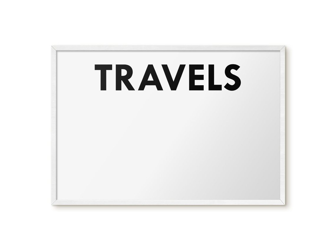 Magnetic Wall Board Travels For The Office Espelharte (60x40 Cm)