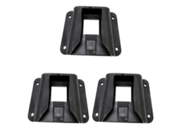 Adaptador Bloco Porta Bicicleta 3x Compatível Suporte Bolsa Plegável Frontal Abs