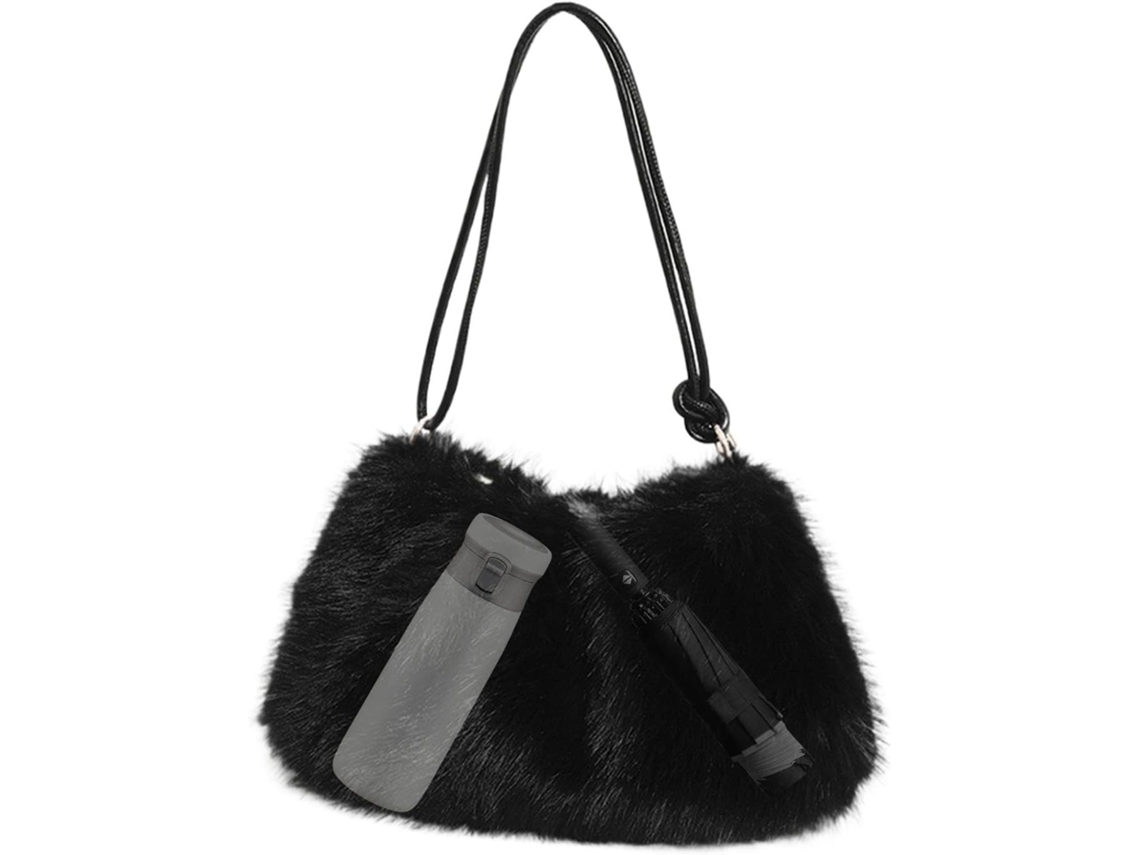 Bolsa De Compras Grande, Bolsa De Ombro, Bolsa De Ombro De Pelúcia Para O Inverno, Bolsa De Ombro Gokoco