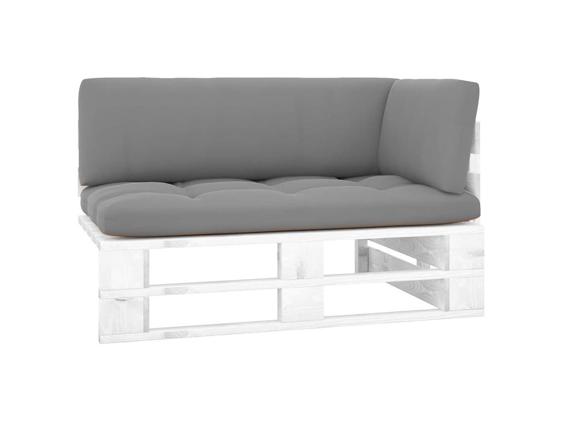 Pallet Corner Sofa, Pallet Corner Sofas Vidaxl Branco Madeira De Pinho (n/a)