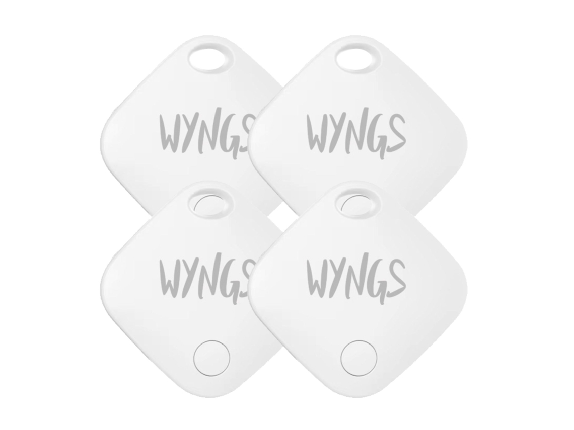 Wyngs Smart Air Tag, Localizador De Chaves (compatível Apenas Com Iphone) - Branco - Conjunto De 4