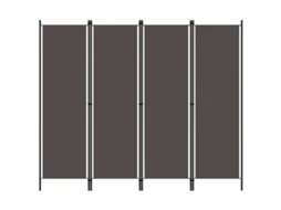 Vidaxl Divisória De Quarto Com 4 Painéis 200x180 Cm Antracite