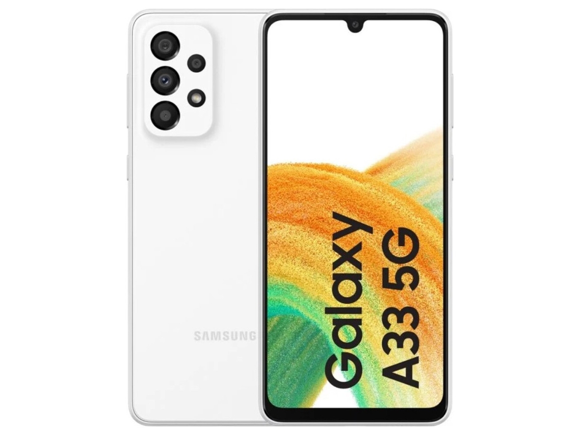 Smartphone SAMSUNG Galaxy A33 5G 128Gb A336B Ds Branco (Recondicionado Marcas Mínimas)