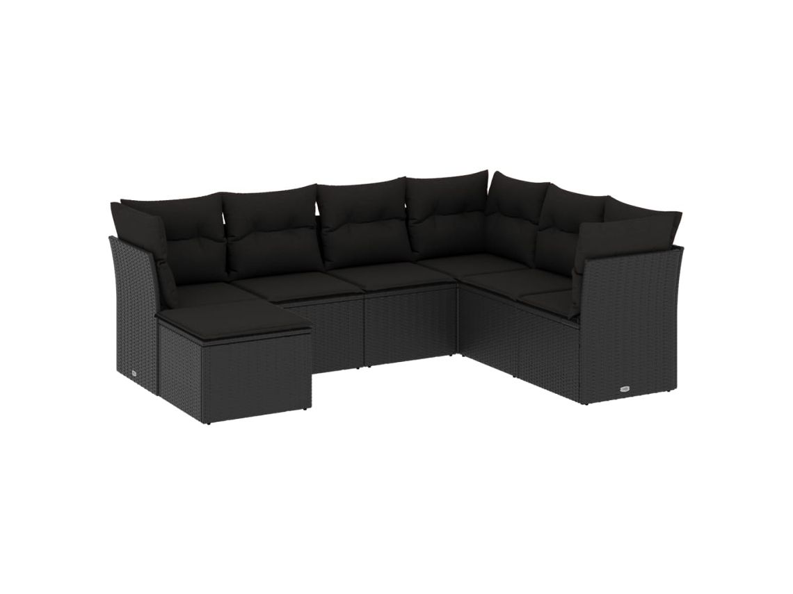 Garden Sofa Set, Garden Sofa Sets Vidaxl Preto Rattan / Vime (n/a)
