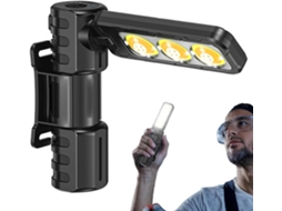 Luminária Artesanal Dobrável Em Led Com Ímã, Ideal Para Uso Externo, Com Rotação De 180 Graus Para Facilitar A