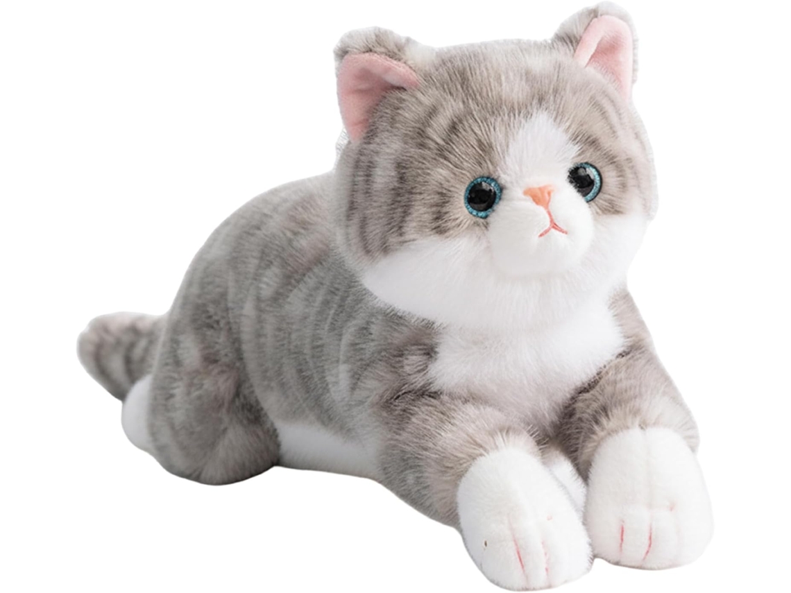 Gato De Pelúcia Realista, 50 Cm, Ultramacio, Com Detalhes Realistas,