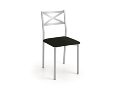Cadeira de Cozinha de Alumínio Bilbao 38x86x47cm Michigan Branco FANMUEBLES