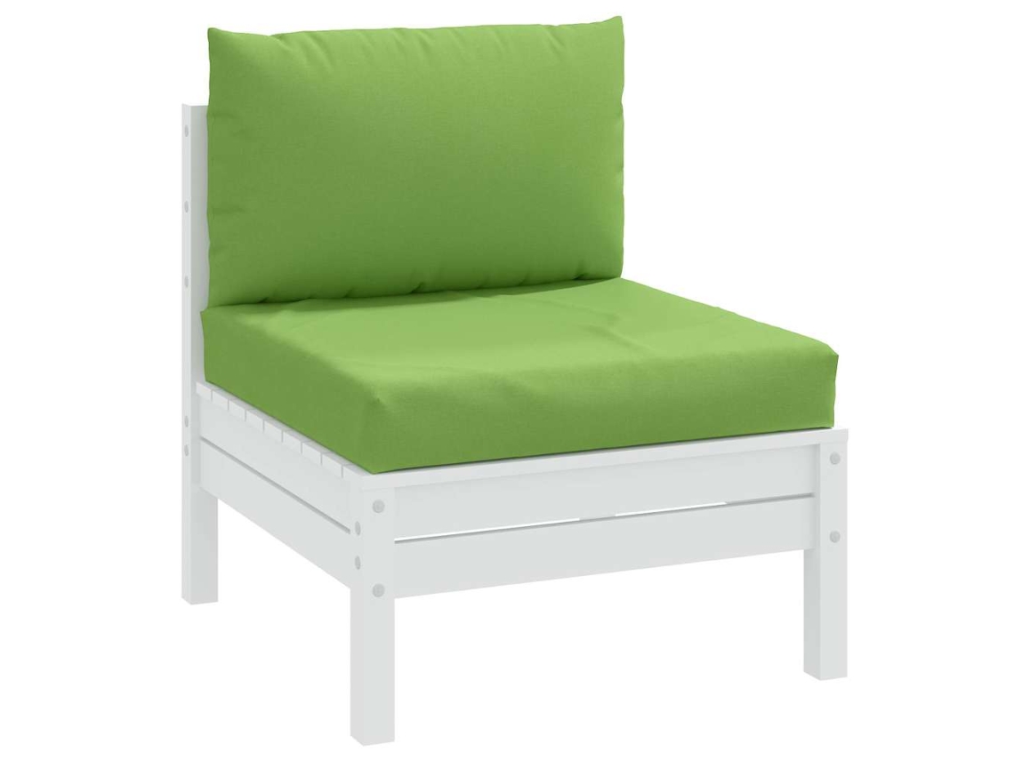 Vidaxl Almofadões De Paletes 2 Pcs Mesclado Tecido Verde
