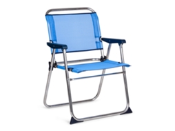 Cadeira De Praia Dobrável Baixa 58X54X81 Cm Azul