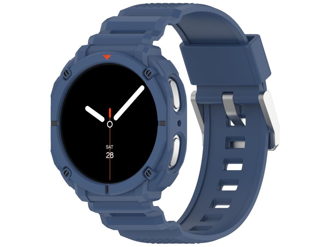 Estojo para Samsung Galaxy Watch 8 Cor Sólida com Bracelete de Tpu Integrada Azul XIAOMOYU (40mm)