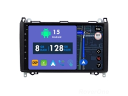 Auto Rádio Carro Bluetooth Autoradio 8GB RAM 128G ROM CarPlay GPS RoverOne para Mercedes-Benz B-Class T245 Vito 3 W447 Vito 2 Viano 2 W639 Sprinter B200