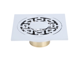 Ralo de Piso em aço inox, 15x10cm AQUAFORGE