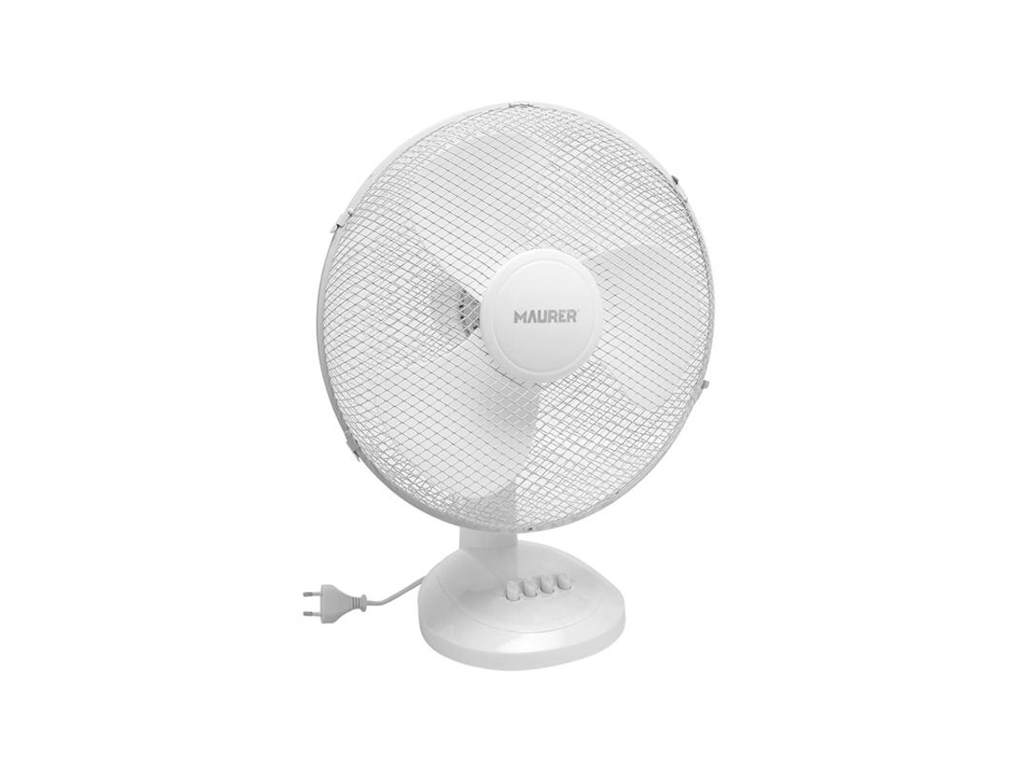 Ventilador maurer mesa ø 40 cm. 45 w. aspas gran tamaño, inclinación ajustable, 3 velocidades