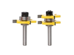 Conjunto de Fresa de Ranura e Língua 3 Lamas 8mm para Marcenaria