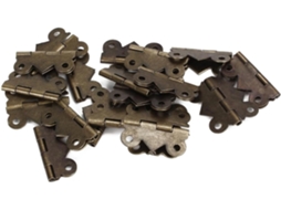 Merryhapy 20 Peças Dobradiças De Ferro Bronze Vintage Para Caixas, 2, 5x2cm, Dobradiças Resistentes Para Armários, Casas