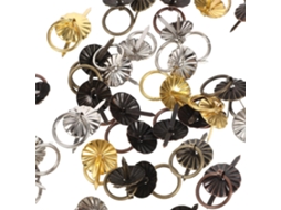 Mini Porta Puxadores Vintage em Metal e Ferro, Conjunto de 40, para Móveis Domésticos E