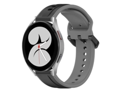 Pulseira De Silicone Bicolor Com Formato Convexo Para Samsung Galaxy Watch 4 (40 Mm X 20 Mm).