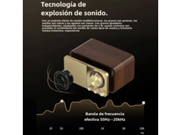 Caixa De Som Bluetooth Retrô Com Efeitos Sonoros Bluetooth, Uma Caixa De Som Clássica.