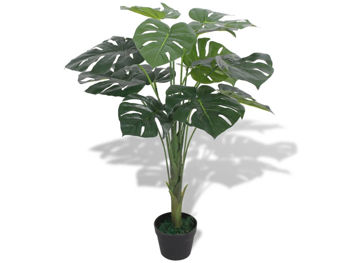 Planta Artificial Monstera com Vaso de 70 Cm Verde BRILVIBERA