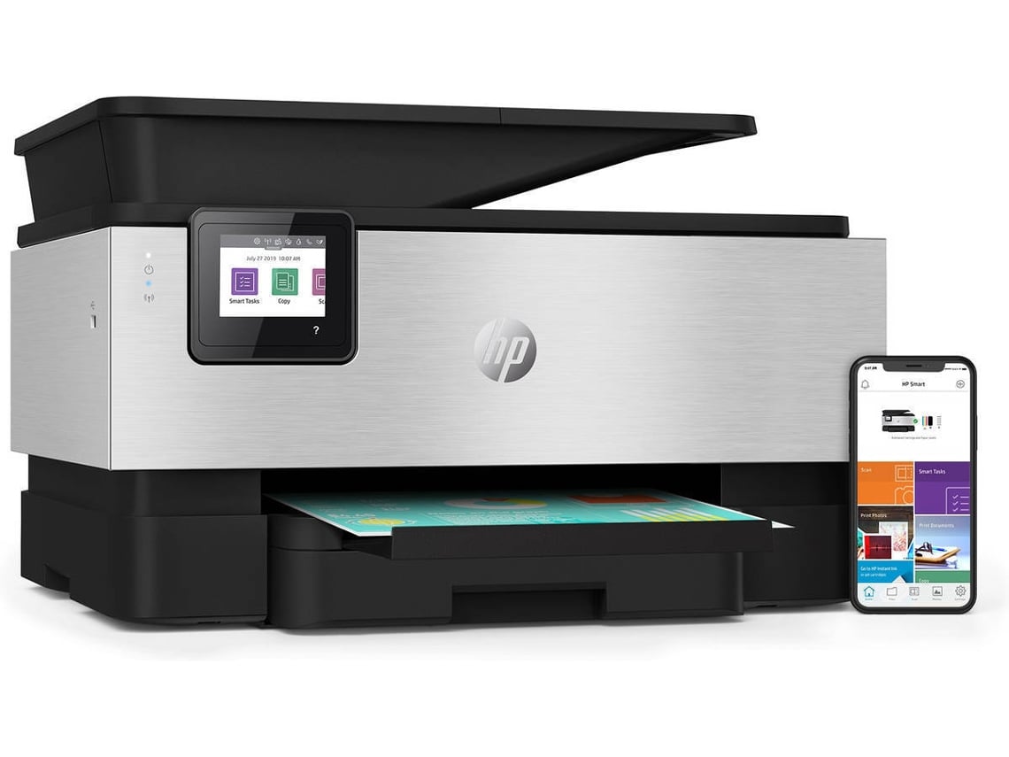 Impressora HP OfficeJet Pro 9010 (Multifunções - Jato de Tinta - Wi-Fi ...