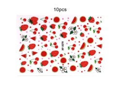 10pcs Adesivo De Arte De Unha 3d Decorativo Autoadesivo Diy Para Salão De Unhas E Casa (xf3270)