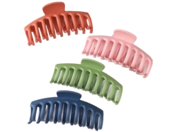 2026 4 Clips de Cabelo Banana Mate Resistentes, para Cabelo Fino, Grosso e Cacheado, Elegantes para Mulheres