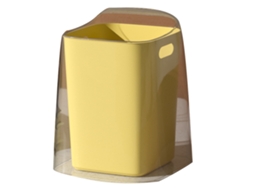 Lixo de Mesa Sem Tampa Amarelo S/MARCA