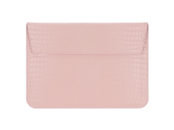 2026zentro-sleeve Para Laptop 15.4in Com Fivela Magnética Design Case Pu À Prova D'água Rosa Para Homens De Negócio 39x28x1cm