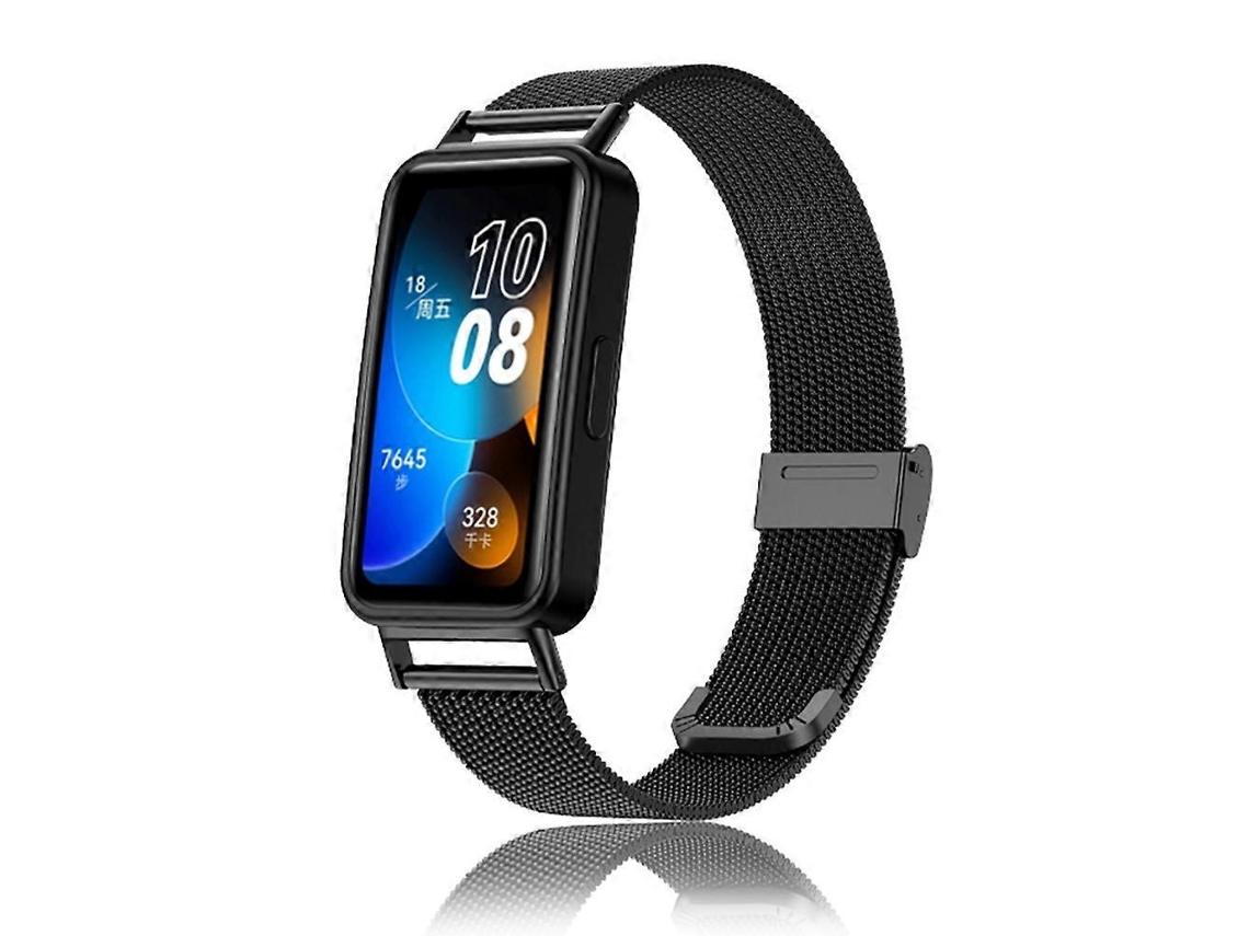 Pulseira De Malha Metálica De Aço Inoxidável Milan De 16 Mm Para Huawei Band 8